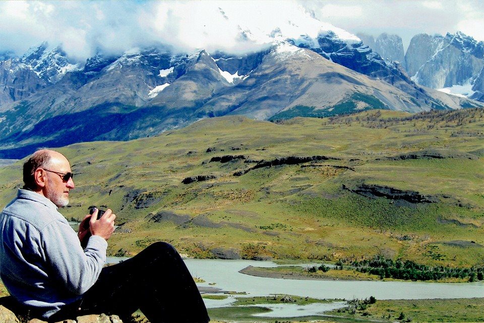 Dad looking over Patagonia